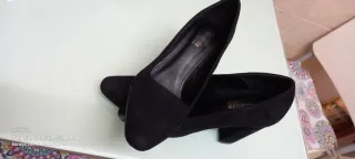 Zapatos de vestir negros tacón mujer T38