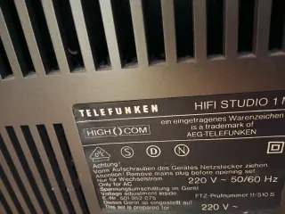 Radiocasete Telefunken Hifi Stereo