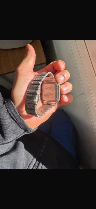 Cartier Santos Full Iced 25 Quilates Diamantes