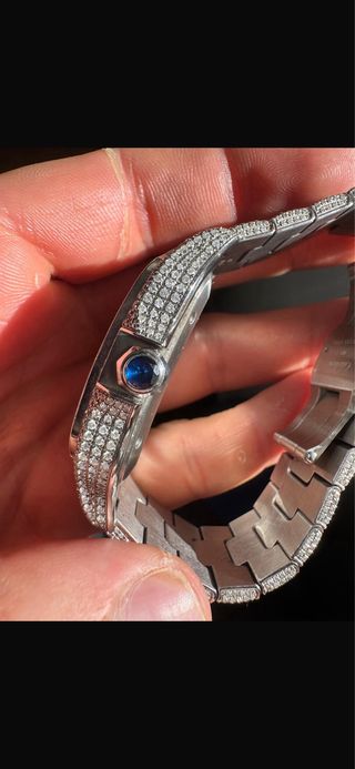 Cartier Santos Full Iced 25 Quilates Diamantes