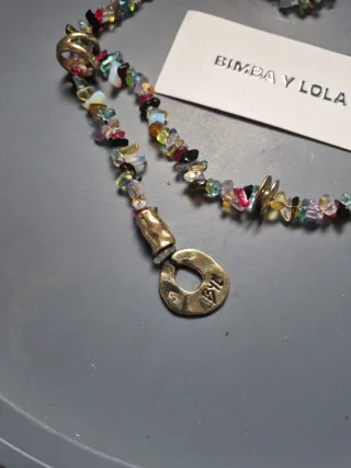 Collar BIMBA Y LOLA multicolor y dorado