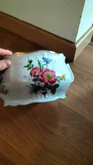 Sopeira de Porcelana Decorativa Floral