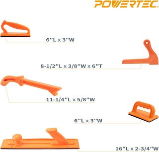 POWERTEC 71009 - Juego de bloques de empuje y vari