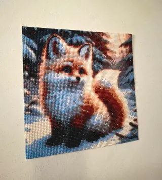 Quadro Volpe nella neve (Fatto a mano)