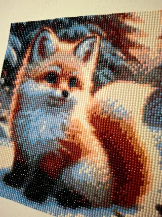 Quadro Volpe nella neve (Fatto a mano)