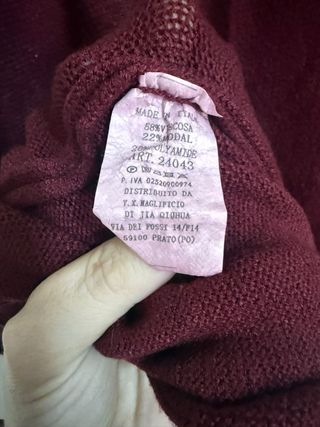 Conjunto punto granate pantalón y jersey
