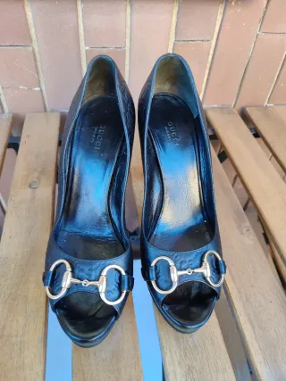 Scarpe Gucci peep-toe tacco 39.5