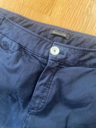 Pantalones Massimo Dutti Azul Marino