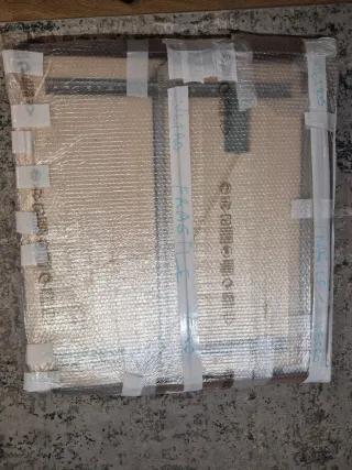 Specchio con luci LED+mensole in legno nuovissimo