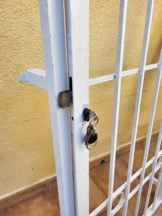 Puerta de Hierro con Rejas Medidas 89 x 2,14