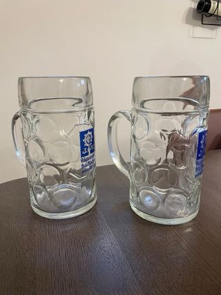 2 Boccali Birra Augustiner 1L Vetro