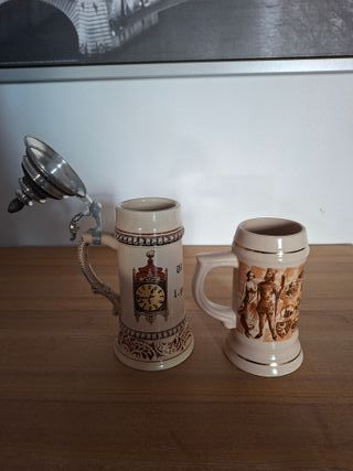 2 Bicchieri di birra Repubblica Ceca