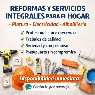 Hombre profesional hace de todo en reformas.