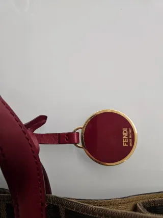 Borsa Fendi FF Zucca Marrone/Nera