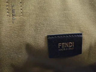 Borsa Fendi FF Zucca Marrone/Nera