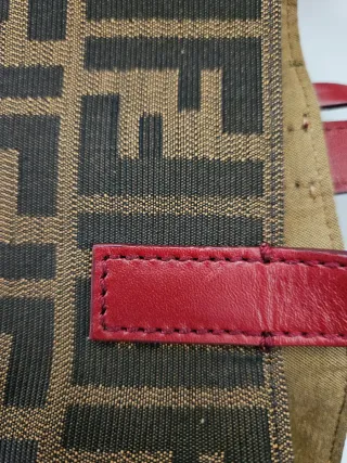 Borsa Fendi FF Zucca Marrone/Nera