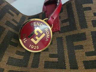 Borsa Fendi FF Zucca Marrone/Nera