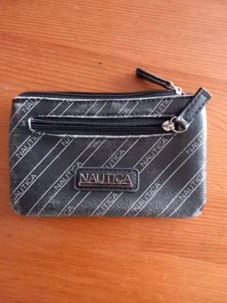 Monedero tarjetero Nautica negro