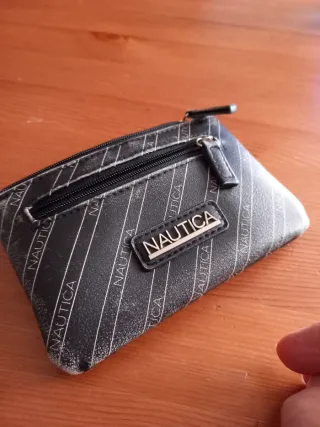 Monedero tarjetero Nautica negro