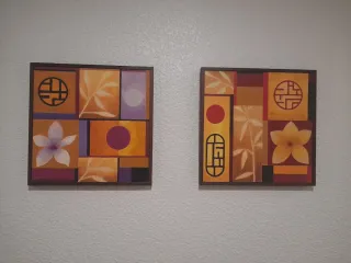 2 Cuadros Decorativos Orientales