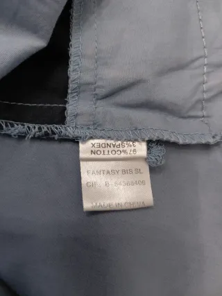 Túnica bordada azul talla XL