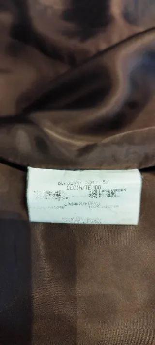 Chaquetón Burberry Mujer Talla 40 Marrón