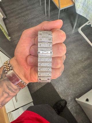 Cartier Santos 25ct Oro Rosa Diamantes