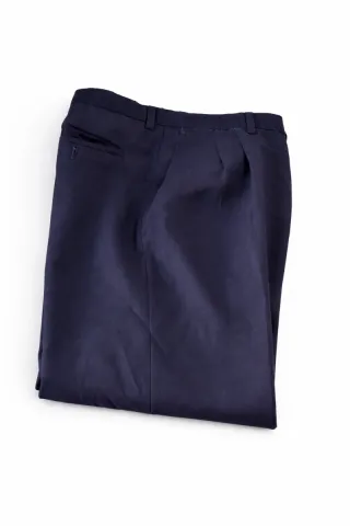 Pantalón de vestir Burberry hombre pinzas azul