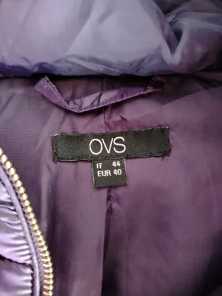 Piumino viola OVS con cappuccio in pelliccia