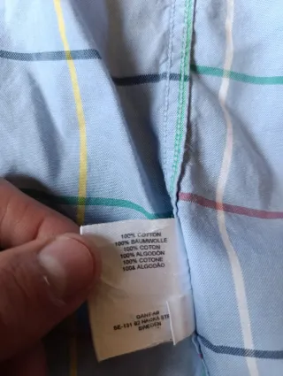 Camisa Gant cuadros azul