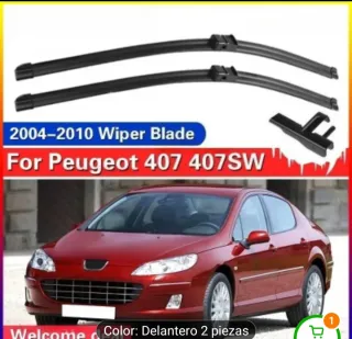 Juego limpiaparabrisas Peugeot 407 (2004-2010)
