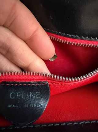 Bolso Mano Celine Vintage Negro