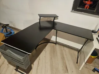 Escritorio Gaming L Negro