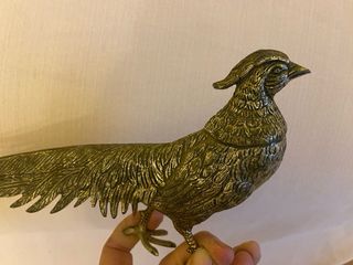 Pareja Faisanes Metal Decorativos