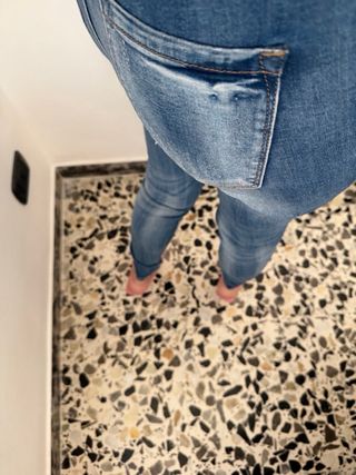 Jeans skinny vita alta strappati