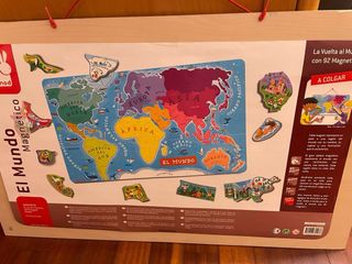 Puzzle Mapa del Mundo Magnético Janod