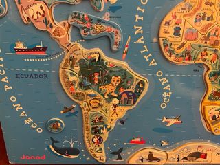 Puzzle Mapa del Mundo Magnético Janod