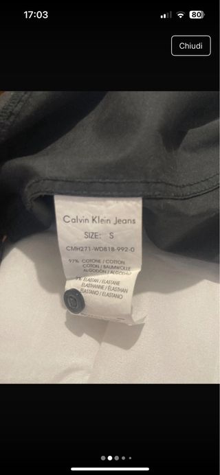 Camicia Calvin KJ piu cinta  Giacca in pelle