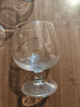 Set 4 Copas Coñac Vintage Cristal