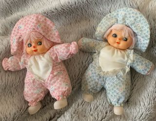 Lote 2 Muñecos Antiguos Bebé