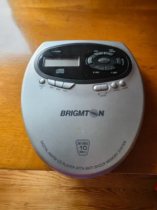 Reproductor CD Portátil + Auriculares + Funda