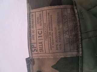 Pantalón militar camuflaje t 1C .OTAN