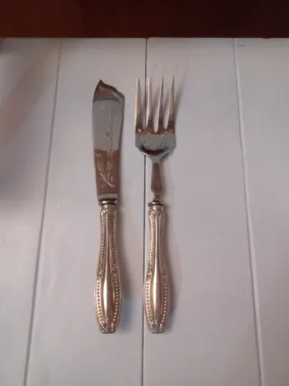 Set 2 posate vintage argentate