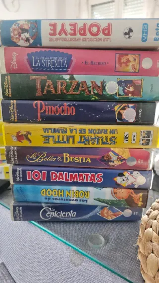 Lote 10 Cintas VHS Disney Clásicos