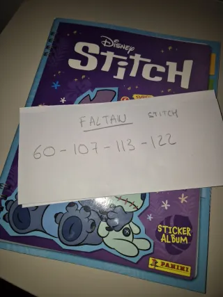 Cambio Cromos Stitch Scrapbook Disney