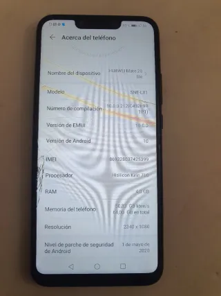 Huawei Mate 20 Lite 64GB Negro