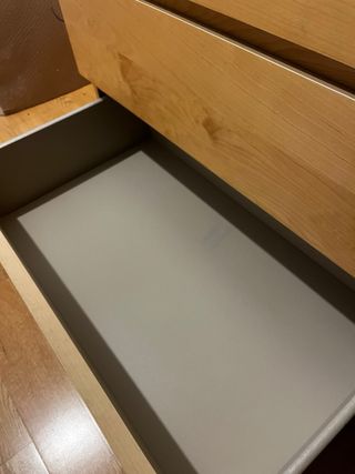 Cómoda MALM 3 cajones Roble