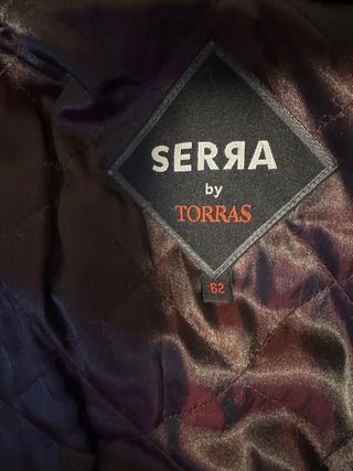 Chaqueta de piel marrón para hombre