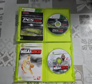 XBOX 360 PES 2011 y NBA 2K9