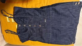 Vestito in denim blu